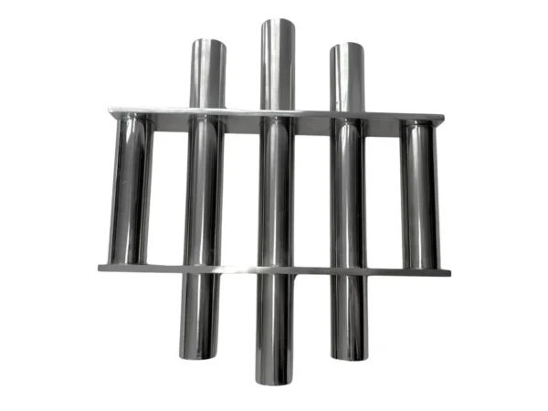 Průmyslový magnet do násypky typ 250 s mřížkovým uspořádáním magnetických tyčí pro efektivní separaci kovů